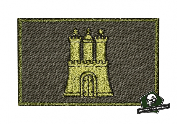 Patch_Flagge_Hamburg_oliv