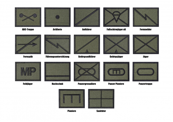 Patch "Taktische Zeichen" (oliv) Patch "Taktische Zeichen" (oliv)