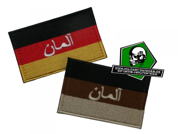 Flagge DEU mit arabischer Schrift