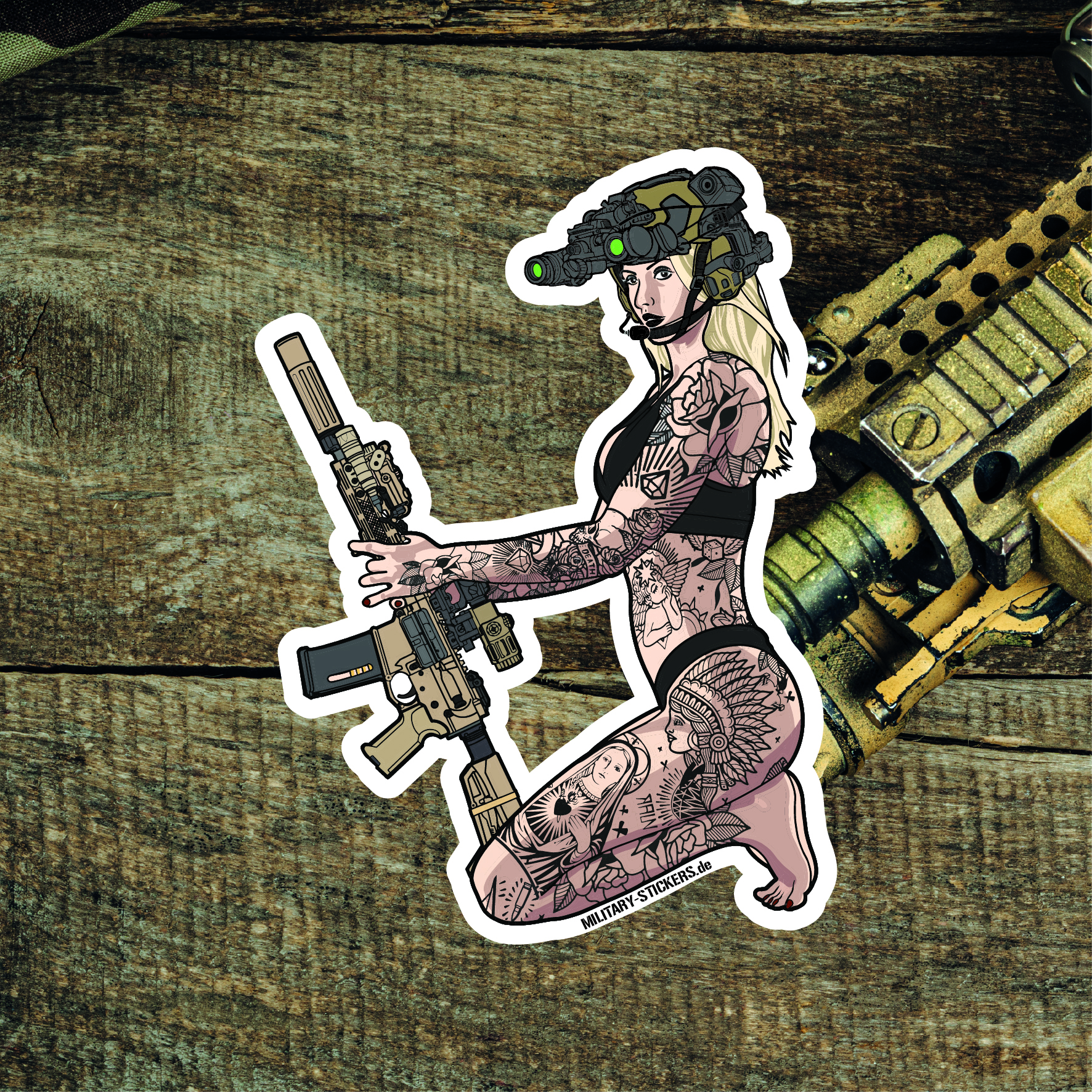 Sticker Tactical Pin Up #2