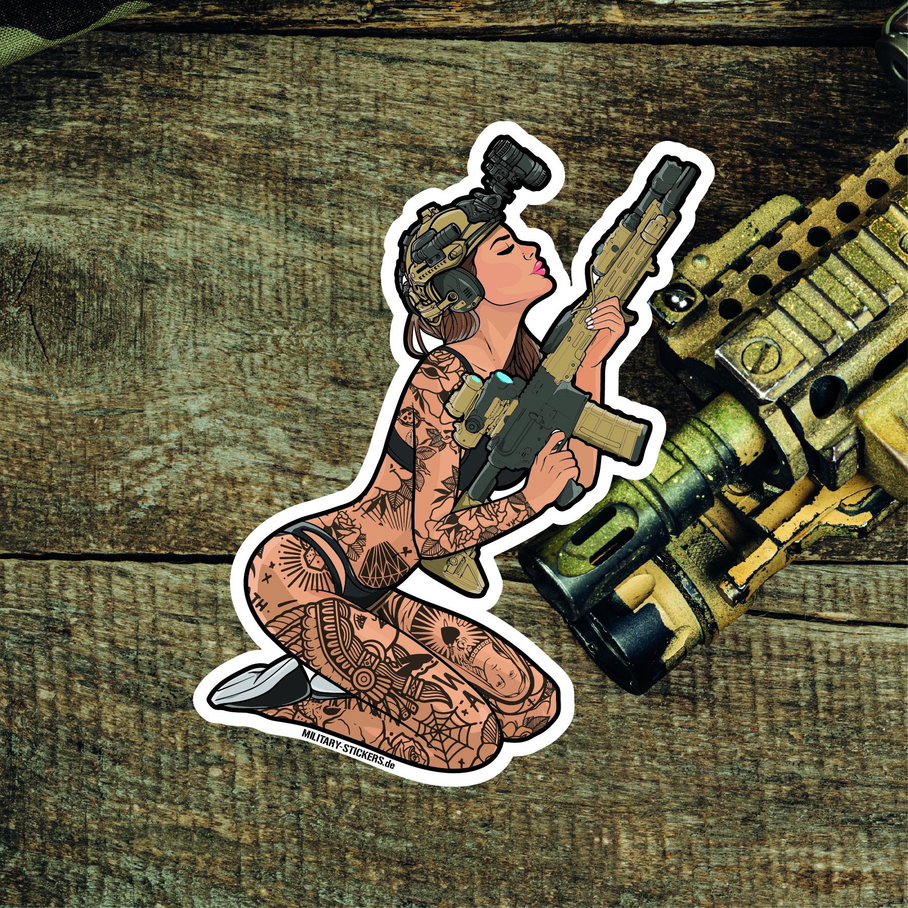 Sticker Tactical Pin Up #1