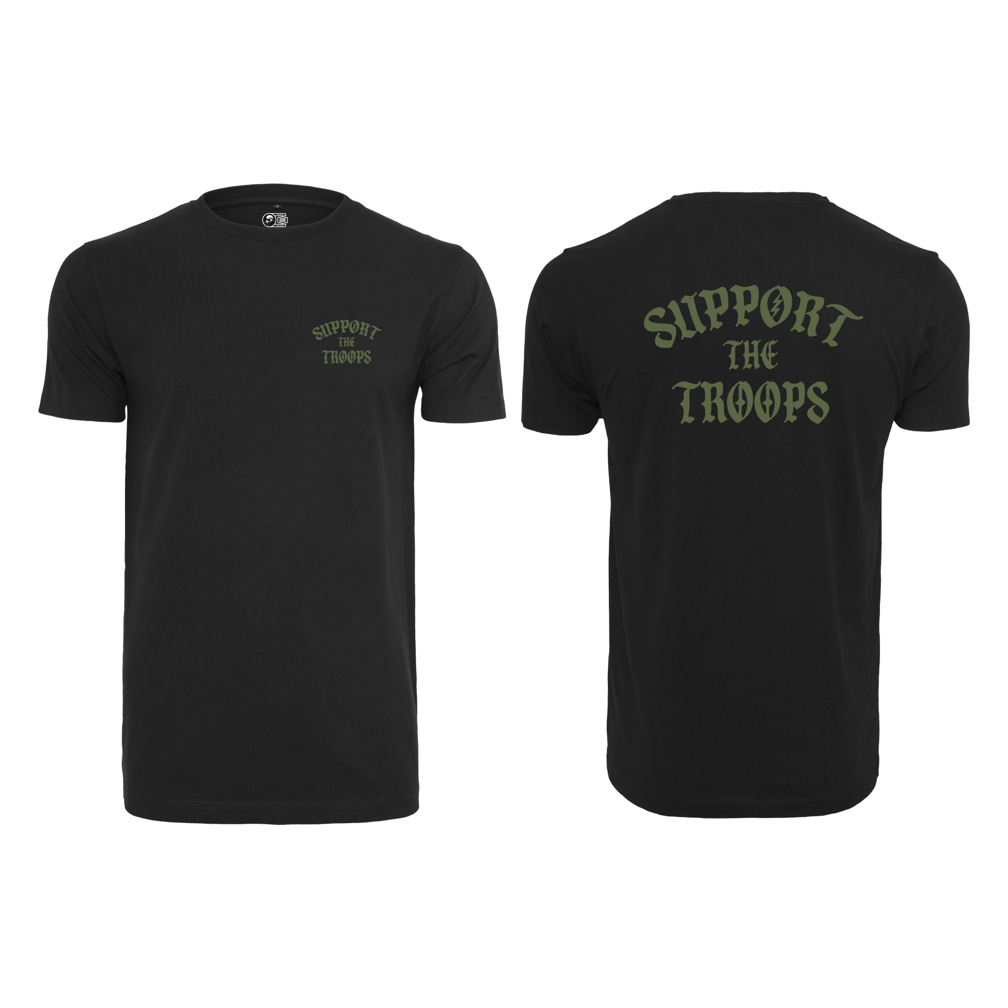 T-Shirt – SUPPORT THE TROOPS black