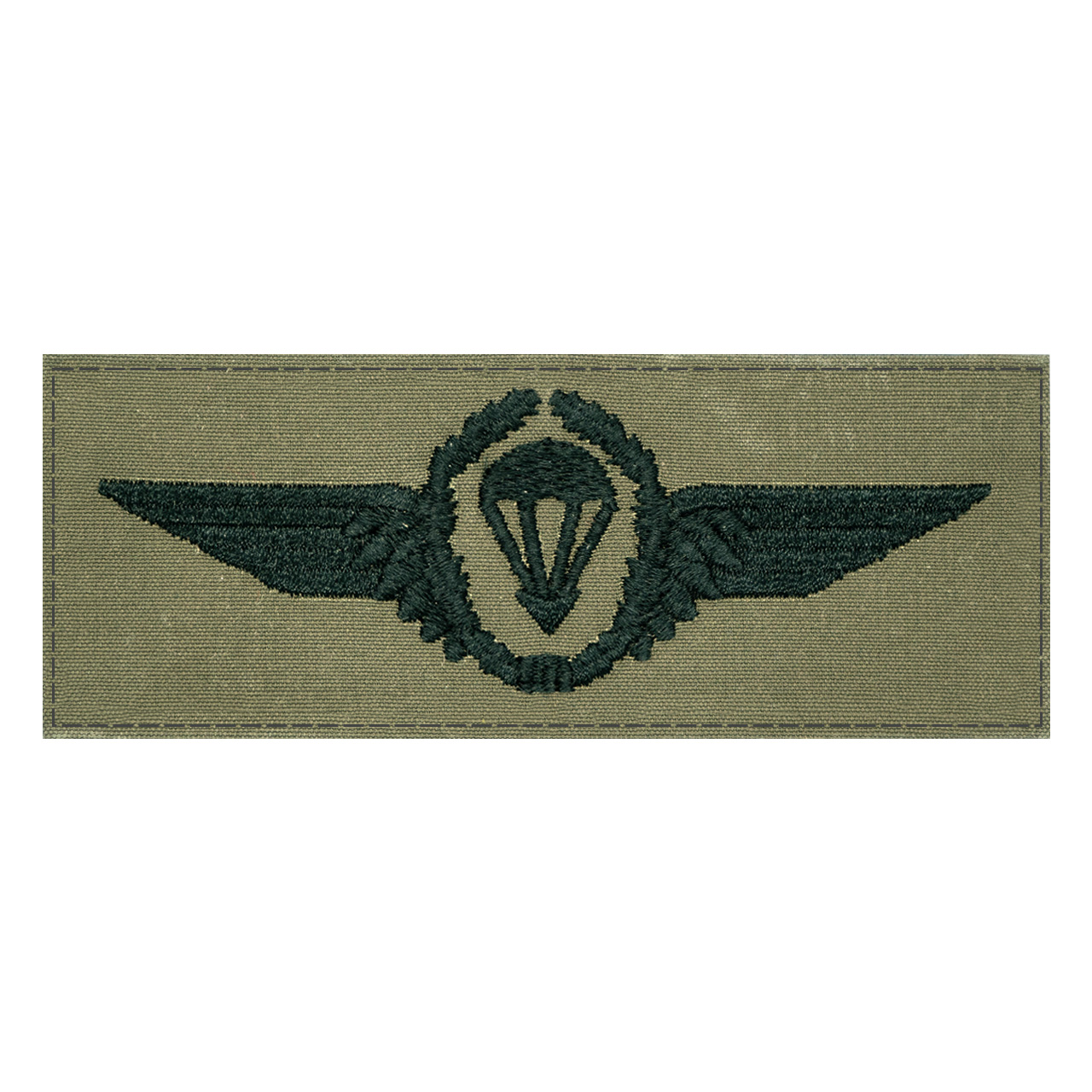 Fallschirmspringerabezeichen Bundeswehr steingrau-oliv mit Klett