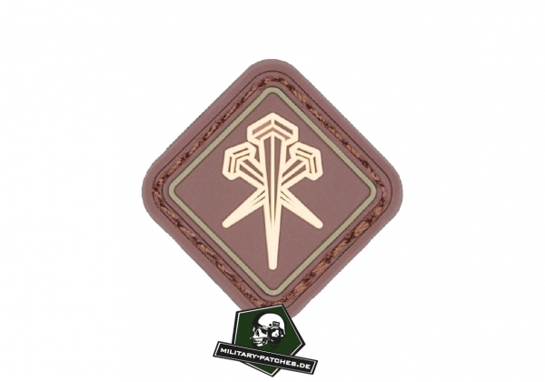Patch L M S Gear Ranger Nails braun/tan (PVC-Rubber-Patch) Patch L M S Gear Ranger Nails braun/tan (PVC-Rubber-Patch)