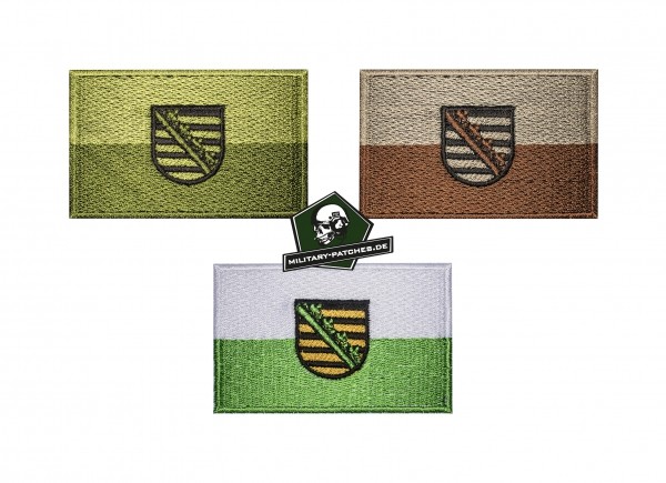 Patch Flagge SACHSEN